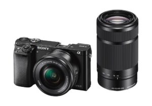 Sony Alpha A6000Y 24.3MP Digital SLR Camera (Black) with 16-50 & 55-210mm Lens