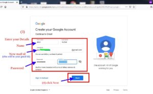 how to setup or create gmail account on my computer